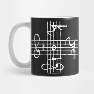 Johann Sebastian Bach Musical Signature Notation Cross Mug